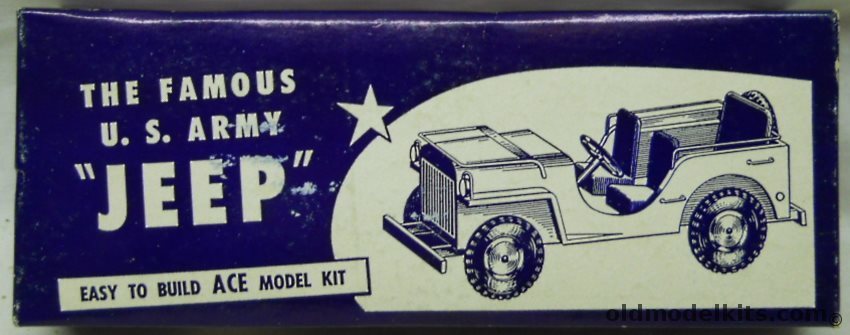 Ace Model Shop 1/24 US Army Jeep, 242 plastic model kit
